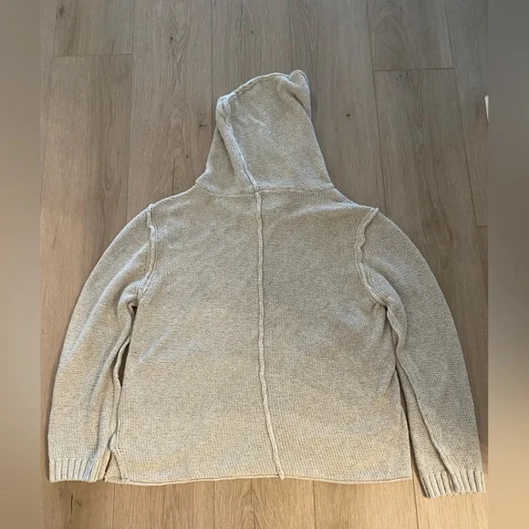 Inhabit Gray Knit Sweatshirt with hood & pockets - Size XXL - Picture 5 of 5